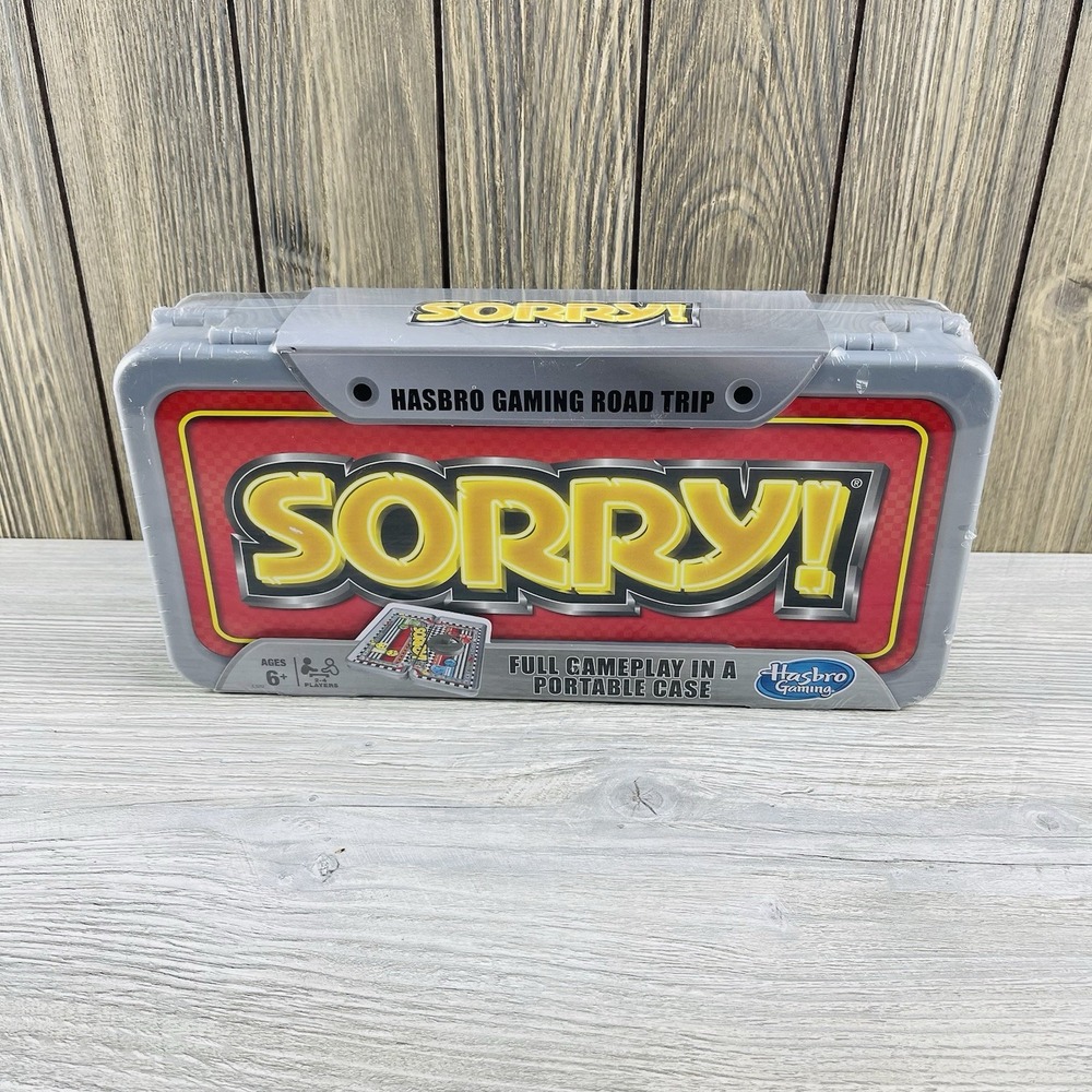 SORRY! Board Game by Hasbro in Portable Case Travel Road Trip Full Gameplay NEW